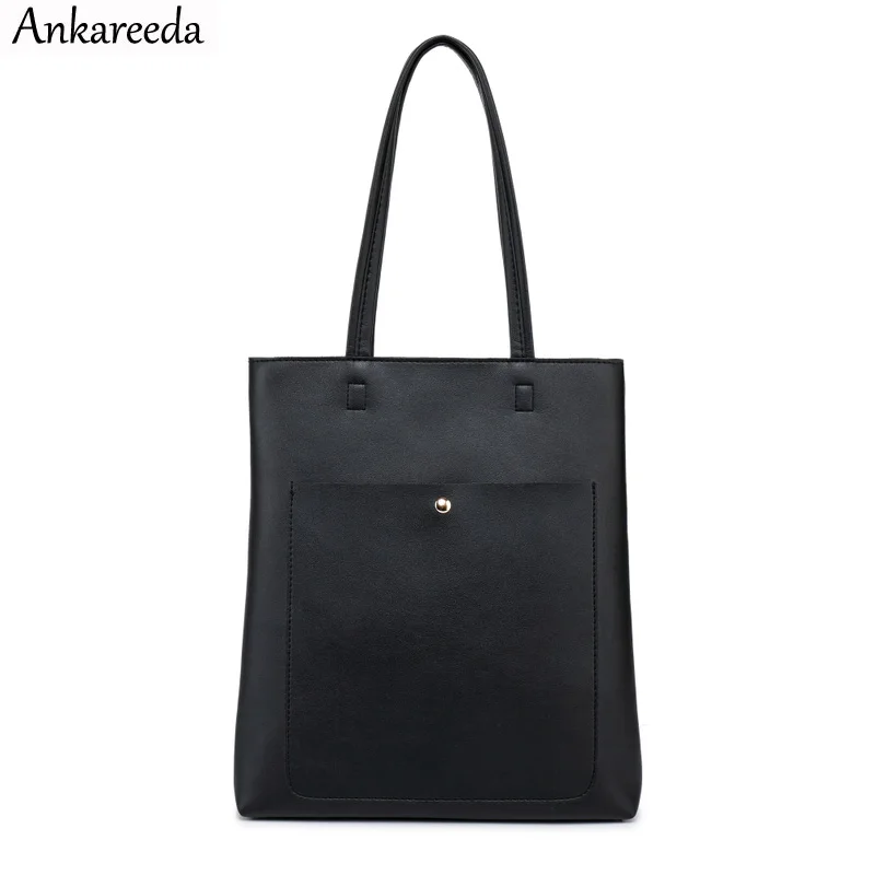 

Ankareeda 2020 Women Shoulder Bag Brand Luxury Women's Soft Leather Handbag High Quality Bucket Female Bag Women's Handbags