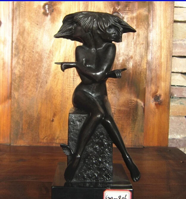 

Abstract Art China Bronze Copper Marble Home Decoration Sculpture Gemini Statue