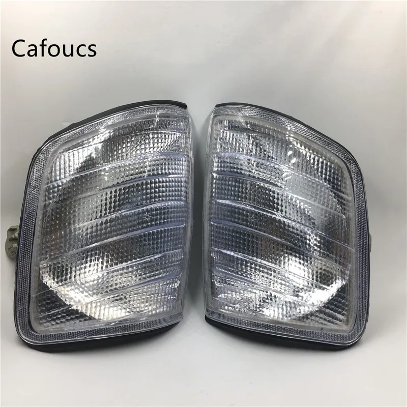 Cafoucs прозрачные угловые огни парковочные лампы для Mercedes Benz MB E Class W124 E300 E320 E420 E500 300CE