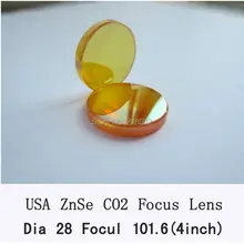 RAY OPTICS-28mm USA ZnSe фокус объектива для CO2 лазера фокусное расстояние 101,6 мм