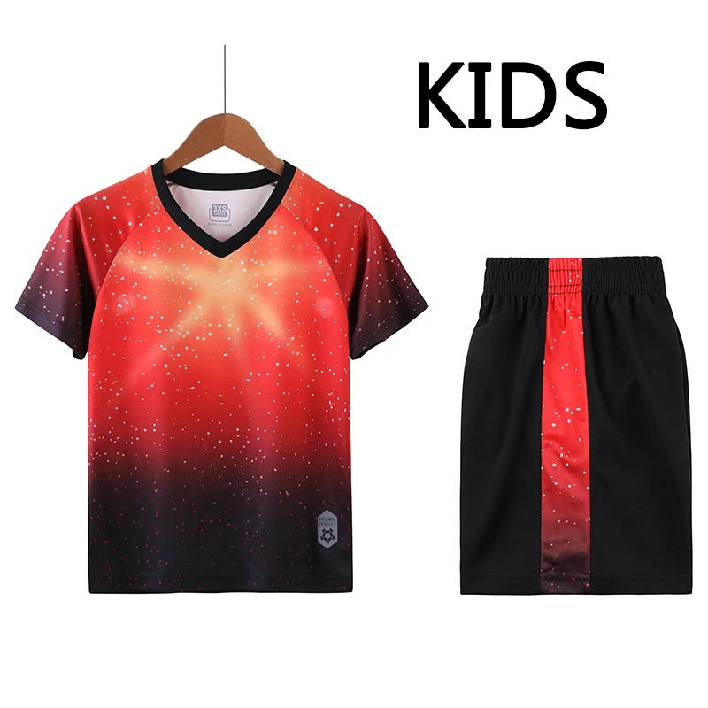

Boys Football Jerseys 18/19 Survetement Football Suits kids Training Jersey Customize Children Soccer Sets Uniform Running kit