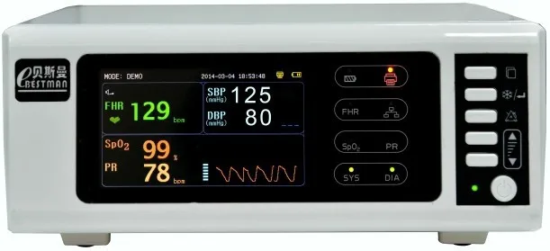  Portable obstetric monitor detect fetal heart rate pregnant blood pressure and pulse oximeter with 