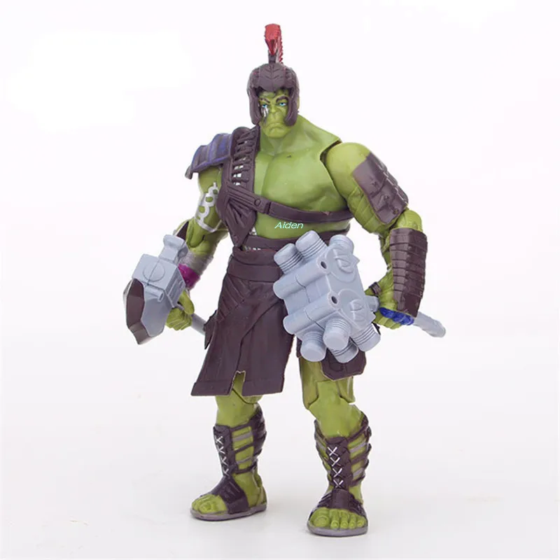 

7" Thor: Ragnarok Superhero Hulk Robert Bruce Banner War Hammer PVC Action Figure Collectible Model Toy OPP 18CM B236