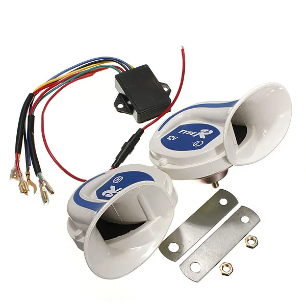 NEW 12V 115 DB Digital Electric Siren Loud Air Snail Horn magic 18 Sounds Home Security Alarm System