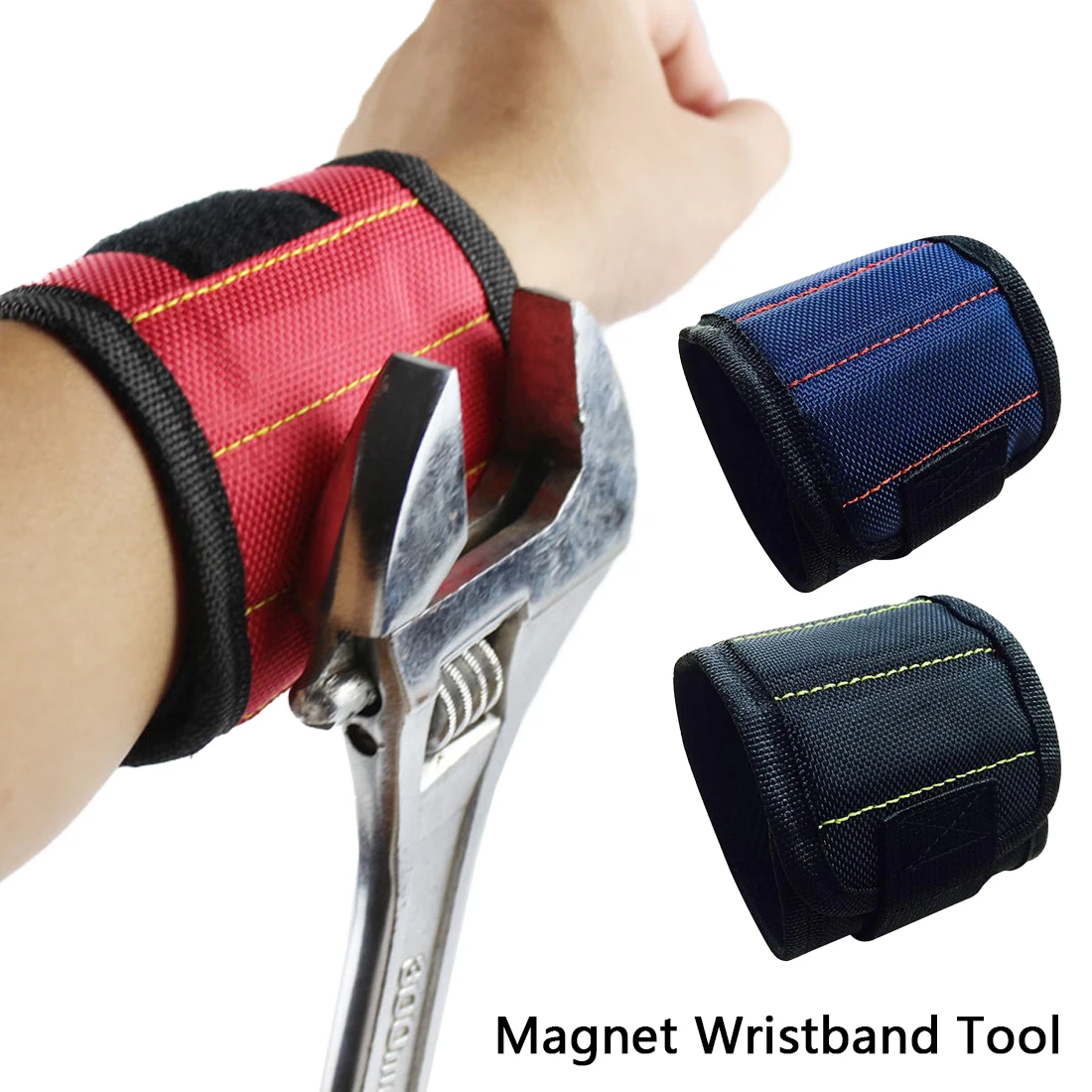 Крепкий 3 Магнитный магнитный браслет Карманный браслет для поддержки запястья сумка для инструментов сумка для браслетов сумка держатель