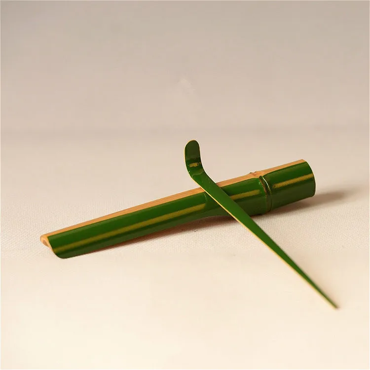 bamboo tea set A set of two tea scoop needle for tea Accessories hand