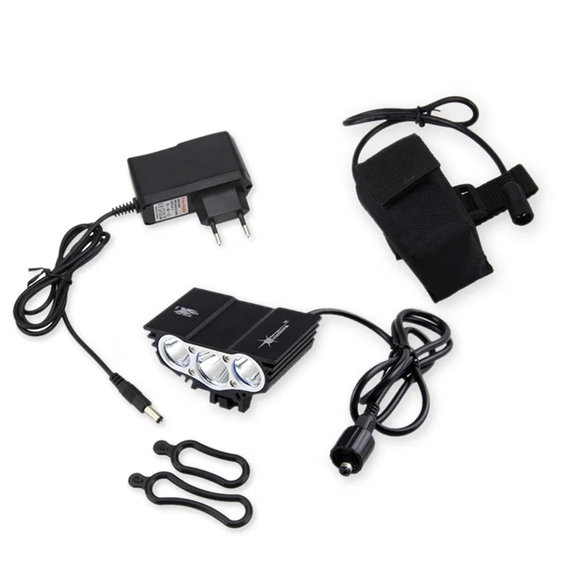 Sale SolarStorm 1500 Lm 3 T6 LED lamp beads Head MTB Front Bicycle Light Bike light Headlamp with Battery Package 5