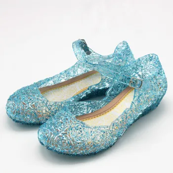 

Girls Sandals for Kids Teenagers Casual Shoes Children Slippers Princess Crystal Shoes Bling Pure Color Size 25-37 Purple Pink
