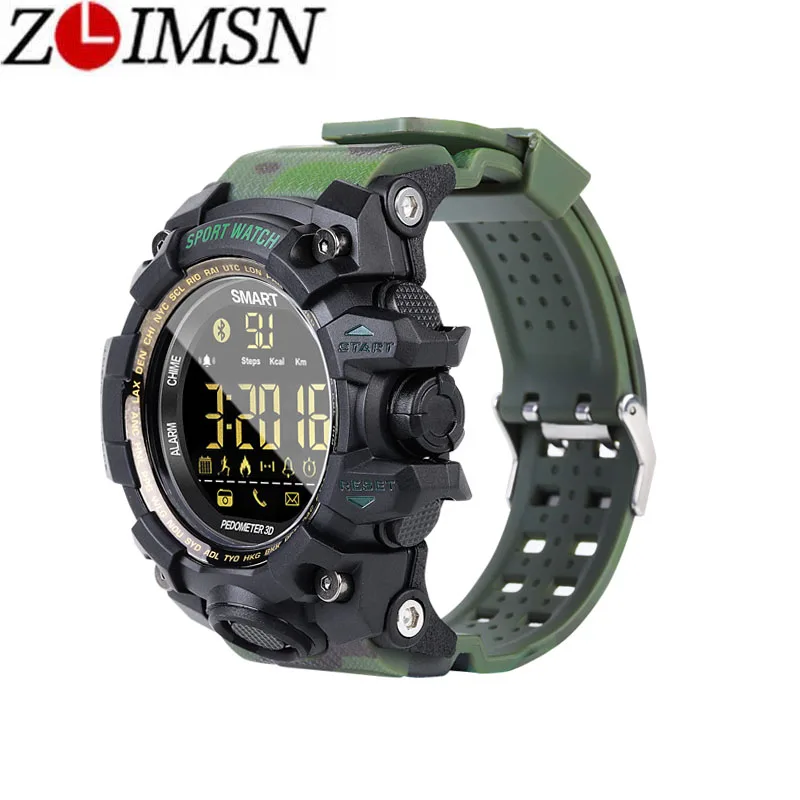 

ZLIMSN Men Sport Watch Luminous Dial Digital LED Military Watch Men Fashion Casual Electronics Wristwatches Relojes