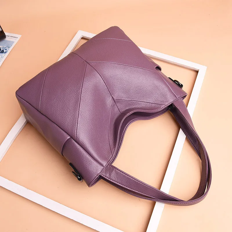 Женская кожаная сумка, женские сумки через плечо, 2 комплекта, известный бренд, дизайнерские женские сумки-мессенджеры, женские повседневные сумки-тоут