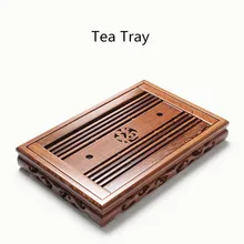 Ebony чайный поднос куриные крылья деревянный большой чайный поднос кунг-фу дренаж из твердой древесины чайный поднос аксессуары для чая