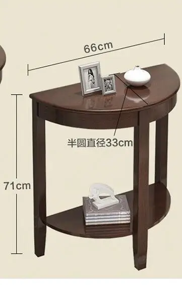 Американский твердой древесины балкон небольшой журнальный столик простое диван стол Гостиная мини-круглый стол