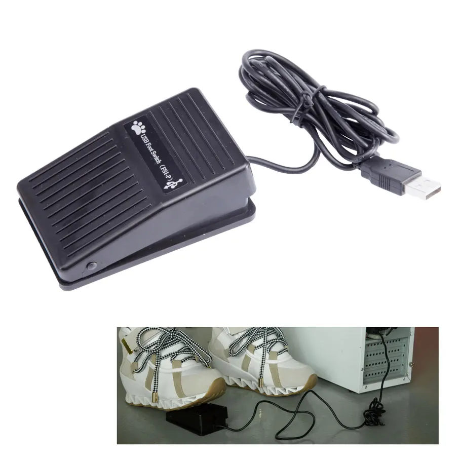 

2017 New Hot Selling USB Foot Switch Pedal Switch HID PC Computer USB Action Control Keyboard for Game Gaming