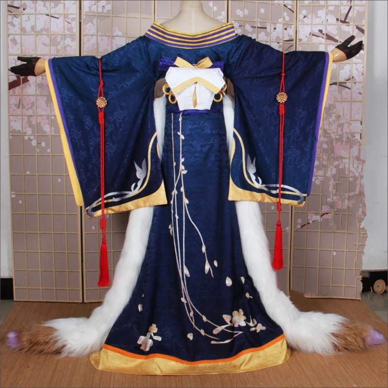 Карнавальный костюм Onmyoji SSR Yu Caoqian Skin для косплея на Хэллоуин японское кимоно +