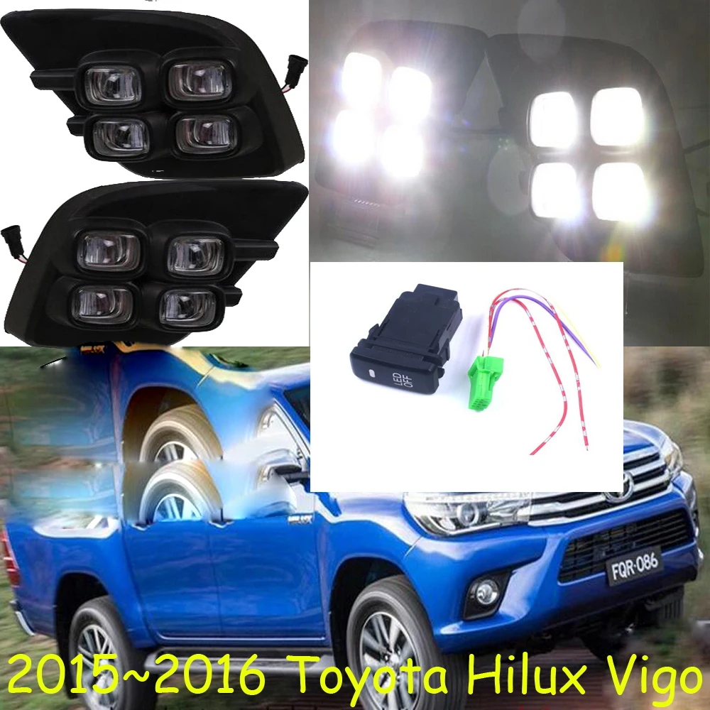 Светодиодный 2015 ~ 2018 Hilux VIGO дневной свет противотуманная фара vios corolla camry Hiace tundra