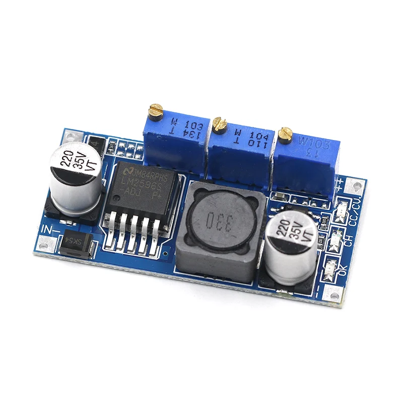 

1pcs LM2596S DC-DC Constant Current Module LM2596 DC-DC 7V-35V Step-down Adjustable CC/CV Power Supply Module