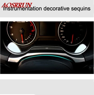 

Dedicated car dashboard bright frame decorative sequins stainless steel instruments for Audi A3 2013 2014 2016 hatchback sedan