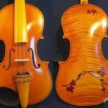 Стиль барокко SONG Maestro инкрустация 4 × 4 струны 4/4 скрипка, мощный звук#11095