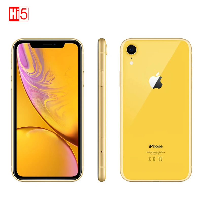 Разблокированный Apple iPhone XR | 6," жидкий retina полностью ЖК-дисплей Дисплей 64 Гб/128 ГБ/256 ГБ Встроенная память 4 аппарат не привязан к оператору сотовой связи Apple смартфонов