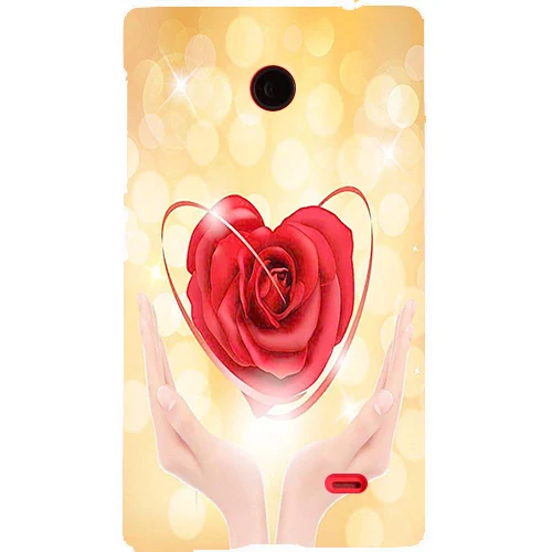 

Luxury Painting Coque Cover For Nokia X Dual SIM A110 Colorful Cute Drawing Phone Shell Back cover Ultra Thin Protector Case