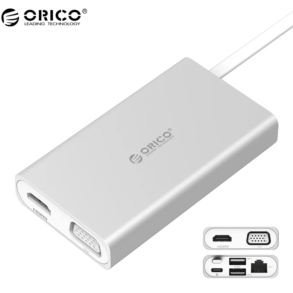 

ORICO ADS2 Matedock LAN Adapter Network Ethernet Wired Network For Huawei Matebook Type-C Multi-function Docking Station