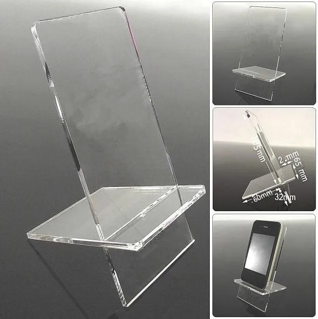 10 шт. прозрачная акриловая съемная подставка для мобильного телефона|phone recorder|stand