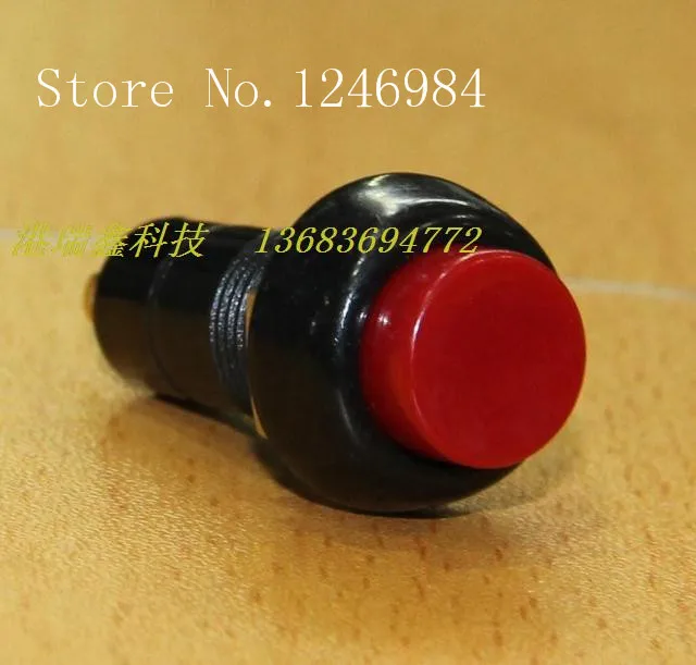 [SA]Electronic switch HIGHLY red reset button without lock key M12 circular PB305 B--100PCS/LOT | Обустройство дома