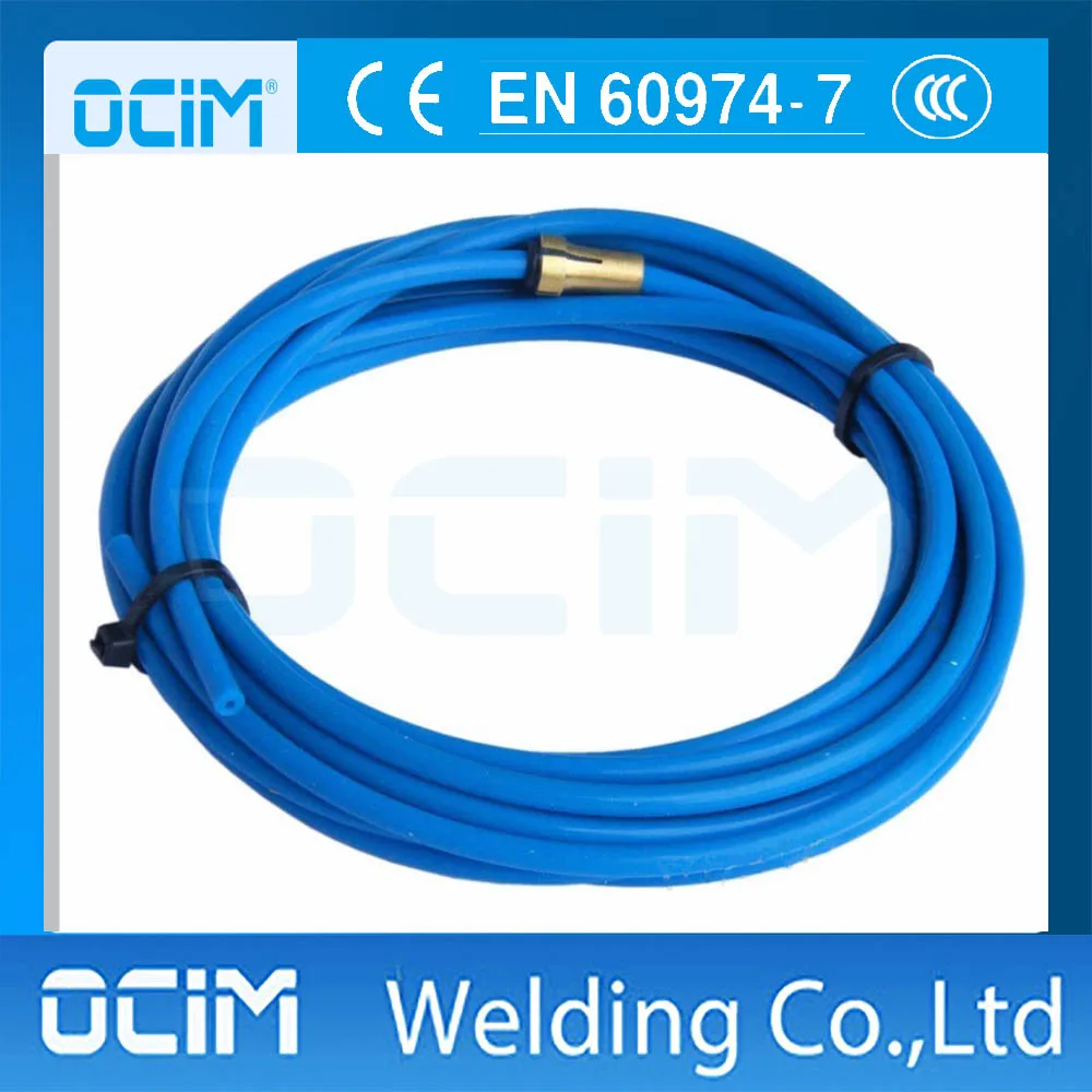European style MIG MAG PTFE Liner 1.0-1.2 Welding Wire Connectors 4.3M 14.1ft