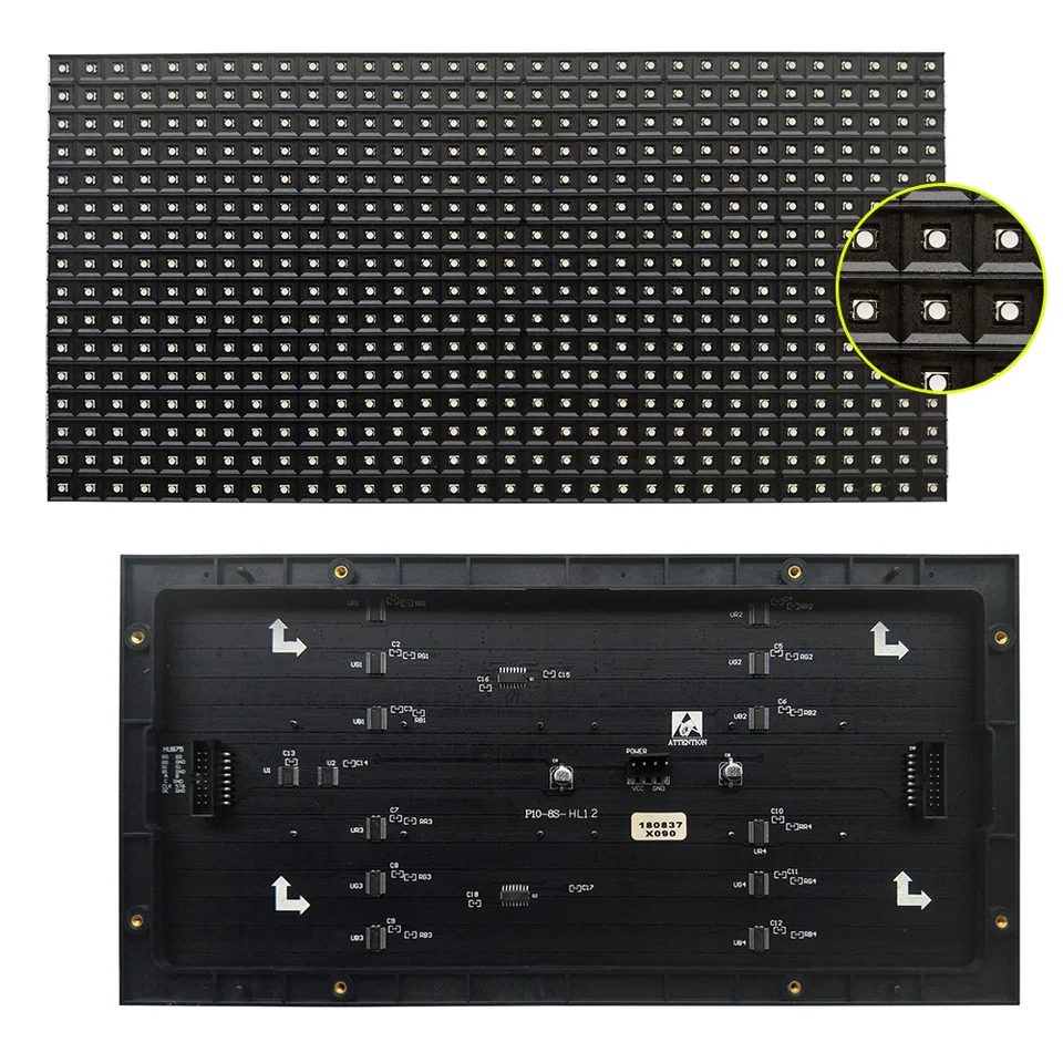 Amazon | P10屋外1/4スキャンSMD3535 3in1 RGBフルカラーLED