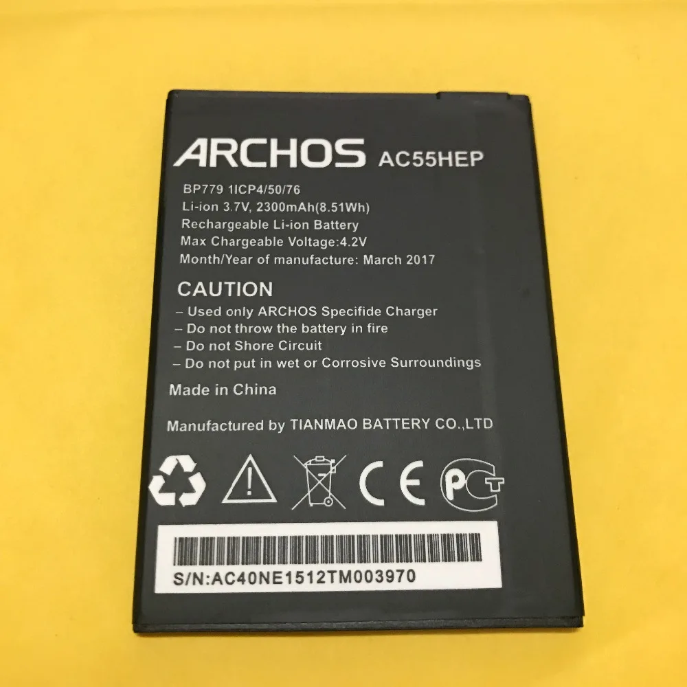 Аккумулятор 2300 мА · ч для аккумуляторов ARCHOS 55 Helium Plus / +/BSF20 + трек-код | Мобильные