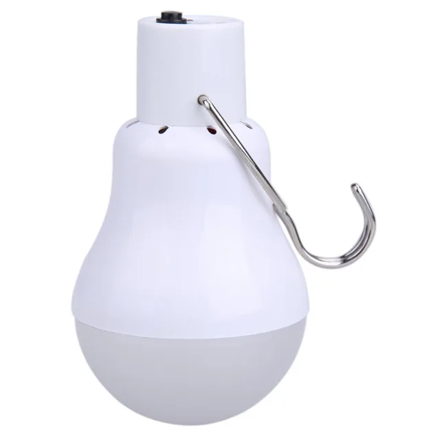 Portable Outdoor 130LM Solar Power Light USB LED Bulb Lamp Hanging Lighting Camping Tent Fishing Emergency Light 4