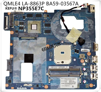 

KEFU For Samsung NP355E7C Laptop Motherboard LA-8863P QMLE4 BA59-03567A BA59-03567B Tested perfect working