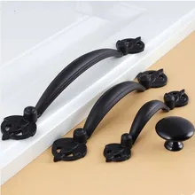 128mm dresser drawer pull knob black kitchen cabinet wardrobe cupboard handle pull knob 5″ furniture decoration hardware handles