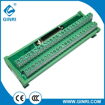 

GINRI JR-50TSC adapter board 50PIN scsi connector signal relay module breakout board european terminal block free shipping