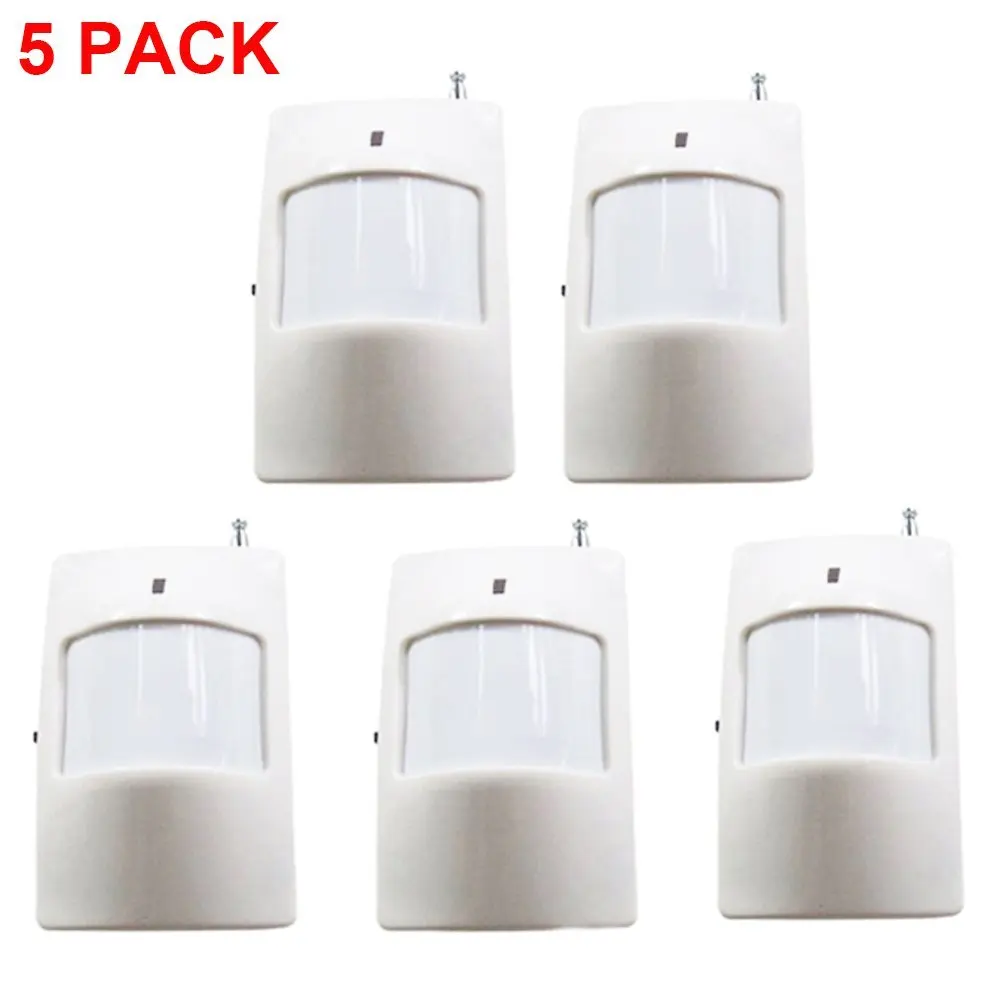 (5 PCS) Wireless PIR Motion Sensor Detector for Home Security Alarm System 433 MHz DIY with Wall Mount Kit USA For Free Shipping (5 PCS) Wireless PIR Motion Sensor Detector for Home Security Alarm System 433 MHz DIY with Wall Mount Kit USA For Free Shipping