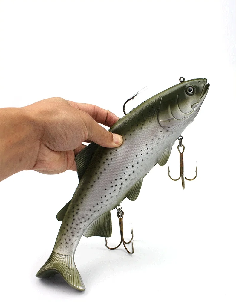 

Freeshipping Simulation 20cm 30cm big soft fishing lure bait whopper plopper leurre souple isca artificial fishing wobbler