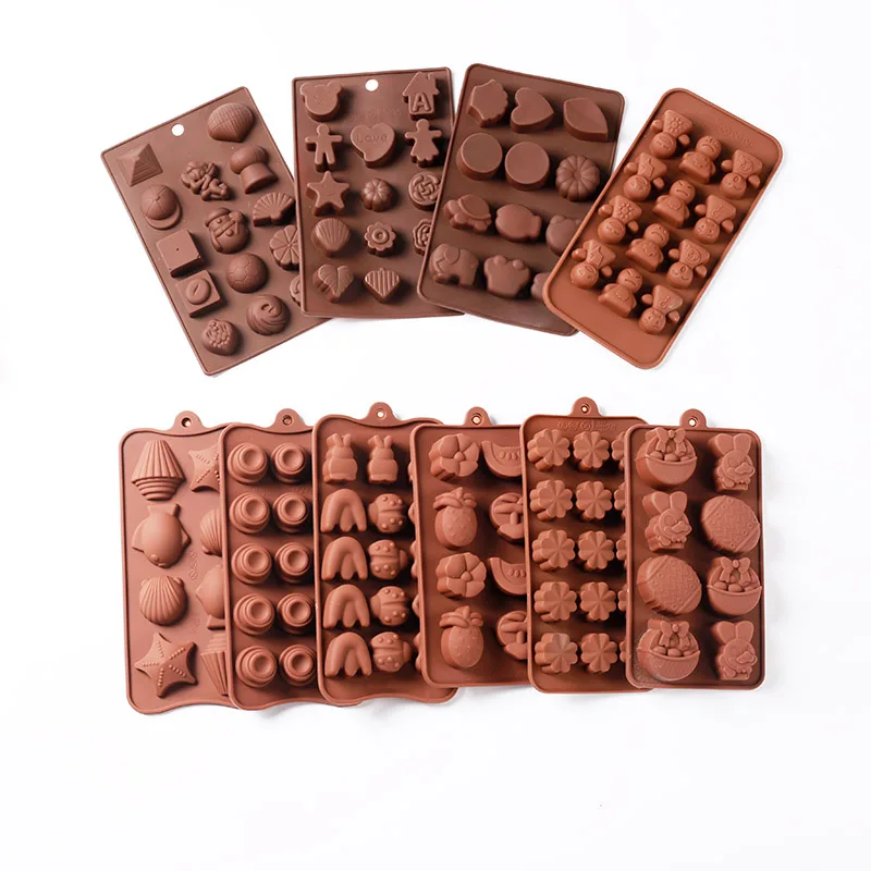 

New Silicone Chocolate Mold 29 Shapes Chocolate Candy Making Tools Non-stick Cake Jell Mould 3D Mold Decoration