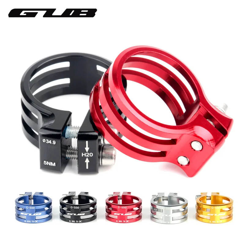 

GUB Bicycle Seat Post Clamp Aluminum Mountain Bike Seatpost Clamps Cycling Clamping Carbon Frame 31.8/34.9/37mm