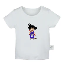 Kiss love/модные футболки для новорожденных с рисунком «Гоку» и рисунком «лучифер» однотонные футболки с короткими рукавами для малышей