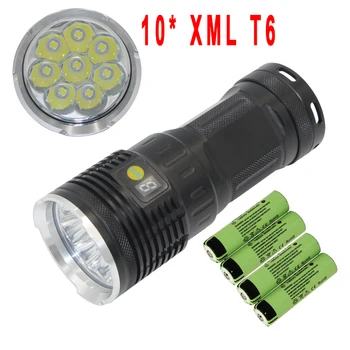 LED Flashlight 18650 XML T6 powerful 8000lm lamp torch light Waterproof camping lantern tactical Flashlight rechargeable sitemap 121 xml