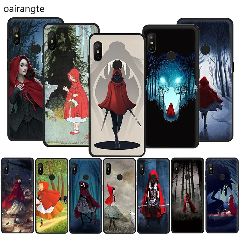 

Little Red Riding Hood Soft TPU phone cover case for Redmi K20 4A 4X 5 6 5A 6A 7 Go Note 5 6 7 8 Pro