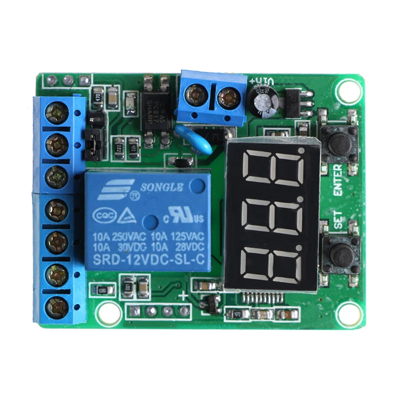 

DC Relay Module Control Board 12V Switch Load Voltage protective Detection Test