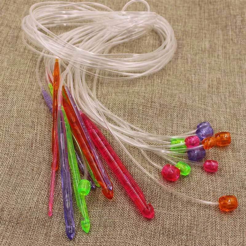 Manual DIY sewing knitting tool Afghan Tunisian Carpet Crochet Hooks Needles At Random 3.5mm-12mm, 1 Set(12 PCs/Set