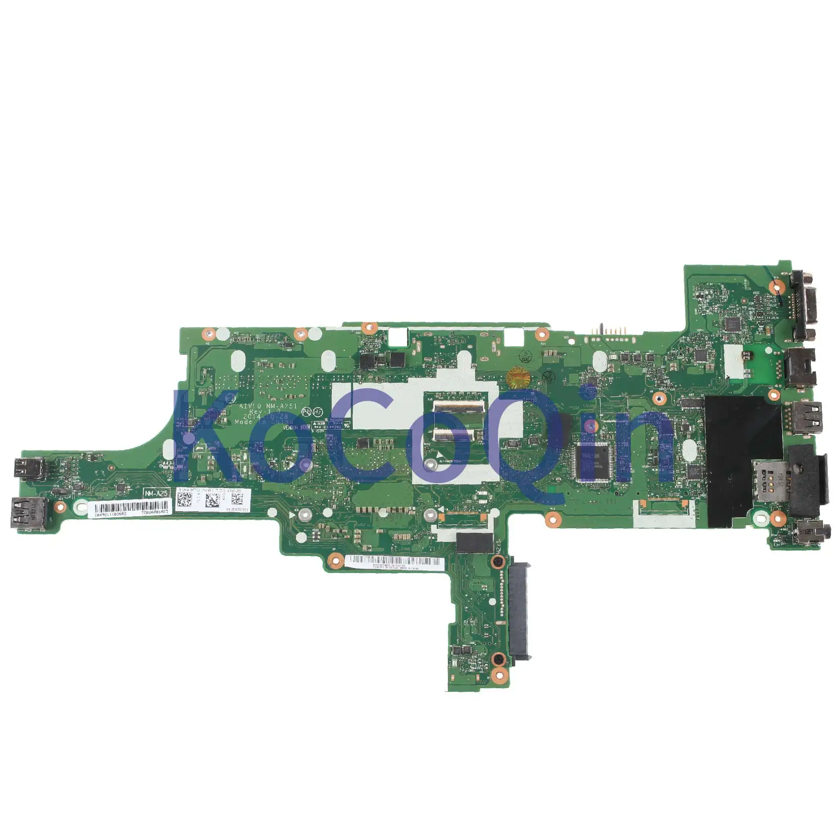 New  KoCoQin Laptop motherboard For LENOVO ThinkPad T450 I5-5300U Mainboard 00HN529 AIVL0 NM-A251 SR23X