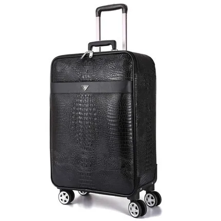 16/20/22/24 inch PU Rolling Luggage Spinner Travel Trolley Bag Brand Suitcase | Багаж и сумки