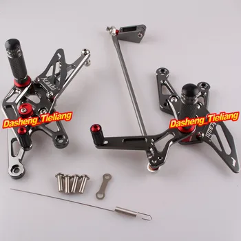 

CNC Motorbikes Rearset Rear Set Foot Pegs For Yamaha 2007 2008 YZF R1 07 08 Grey Color, Aluminum Alloy