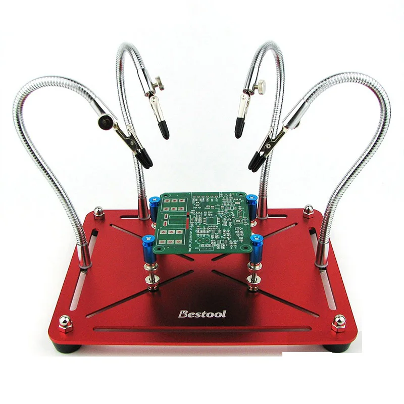 per Circuito Stampato PCB Cerlingwee Supporto di Riparazione per Saldatura Struttura Robusta Trattamento di glassa Superficiale Resistente Grande Forza di serraggio Supporto per Saldatura PCB