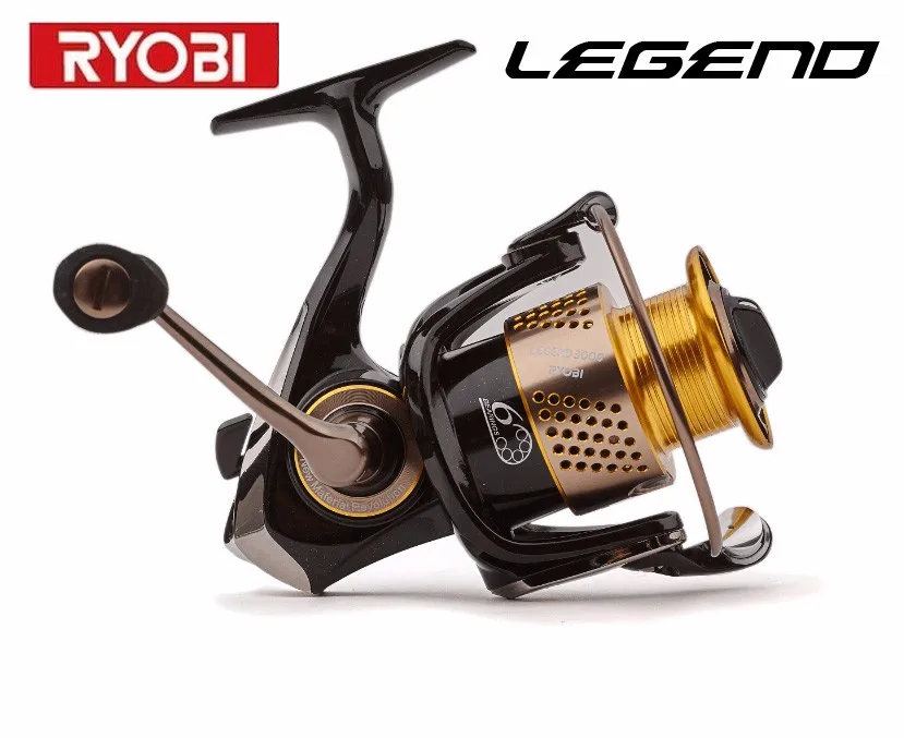 RYOBI рыболовная леска катушка LEGEND1000-6000 спиннинговая катушка металлическая приманка рыболовное колесо педали с титановым шпинделем второго поколения SLAM