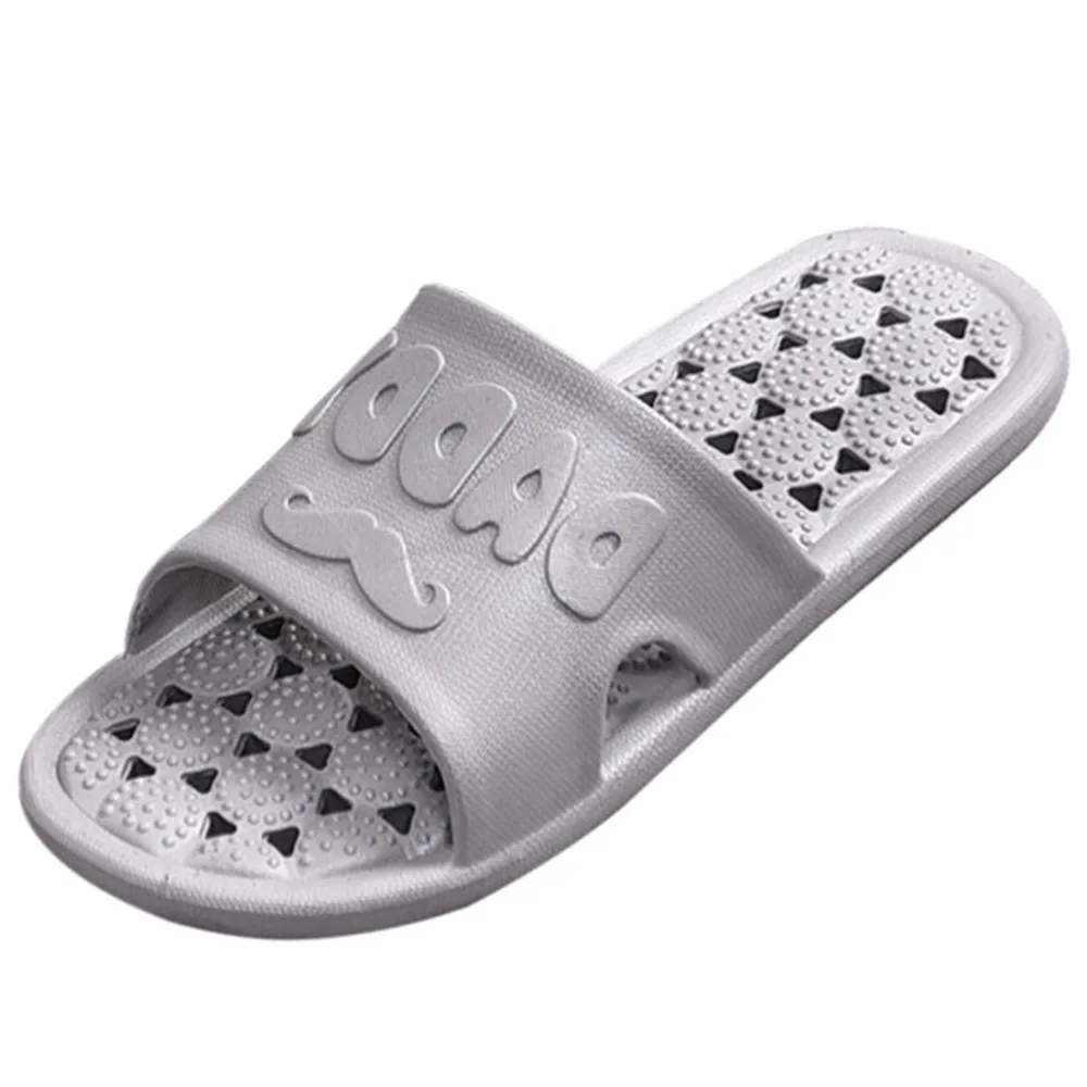 

Men Shoes Male Home Slippers Male Low Heels Causal Slippers Men Indoor Bedroom Shoes Couple Outside Beach Solid Color Slippers