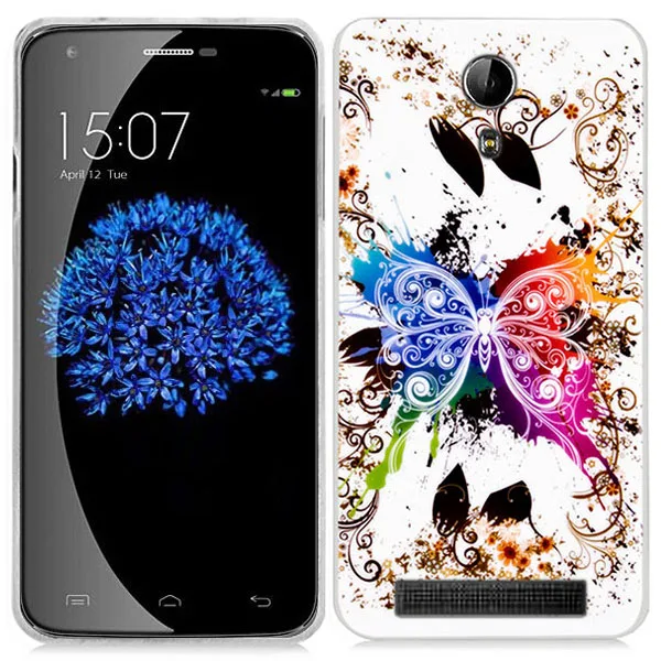 KOC-2151E_1_Butterfly Pattern TPU Case for Doogee Valencia 2 Y100 Y100 Pro
